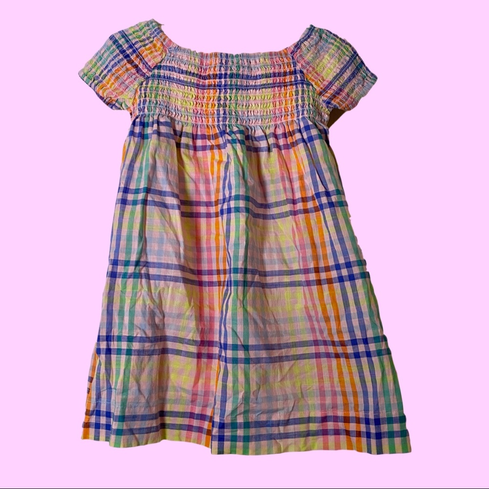 Gap 2T Smocked Madras Dress